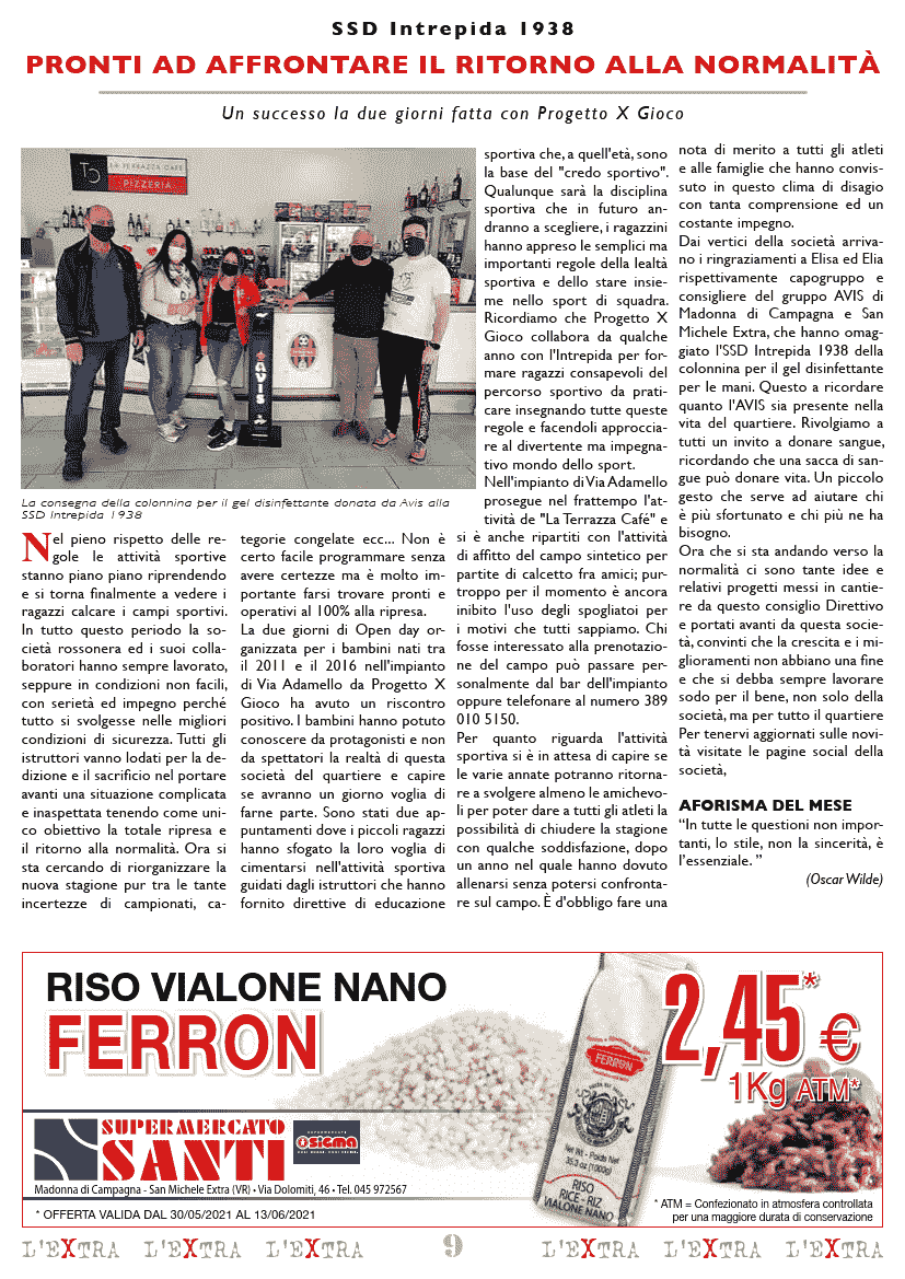L'Extra - Il giornale di San Michele 2021-06
